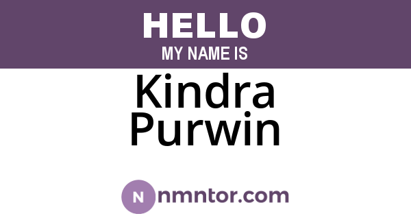 Kindra Purwin