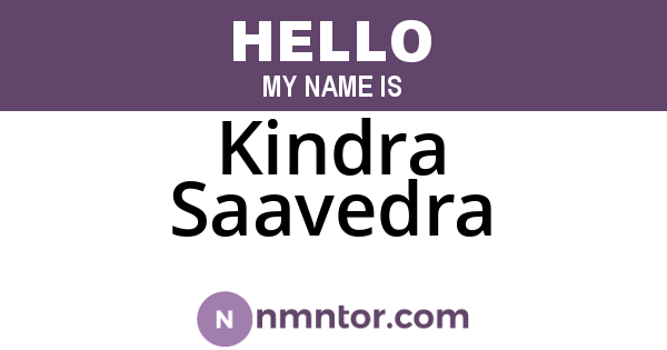 Kindra Saavedra