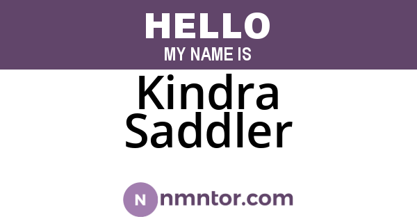 Kindra Saddler