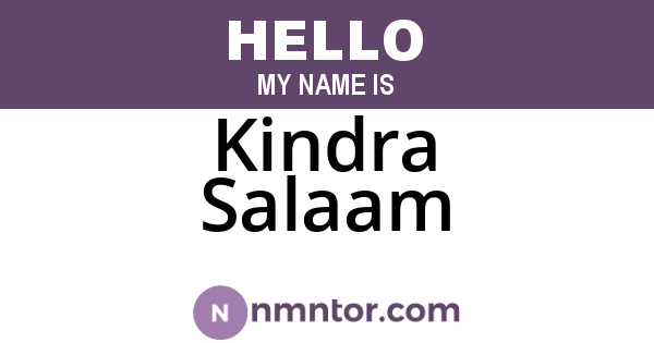 Kindra Salaam