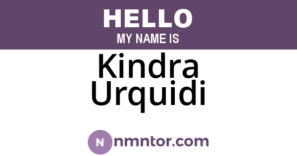 Kindra Urquidi