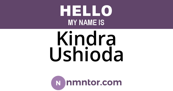 Kindra Ushioda