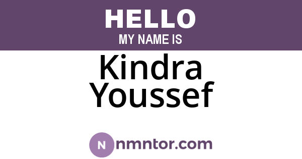 Kindra Youssef