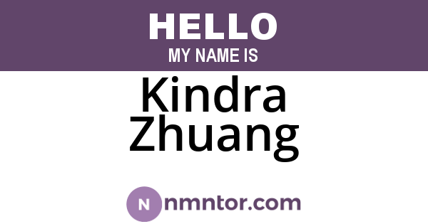 Kindra Zhuang