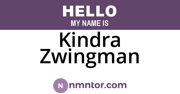Kindra Zwingman