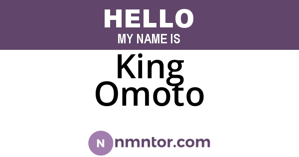 King Omoto
