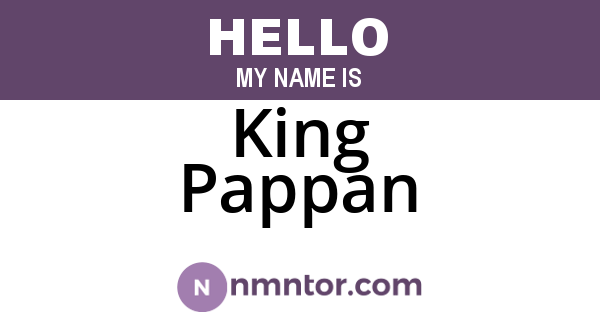 King Pappan