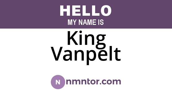 King Vanpelt