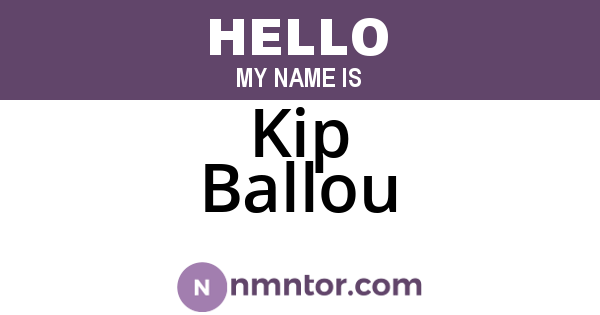 Kip Ballou