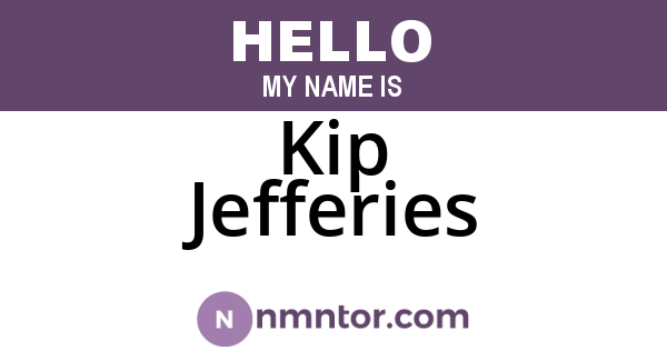 Kip Jefferies