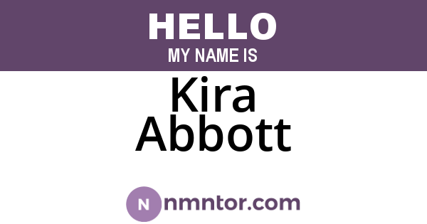 Kira Abbott