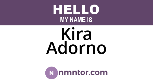 Kira Adorno
