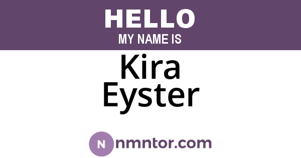 Kira Eyster