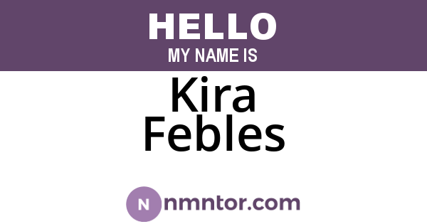 Kira Febles