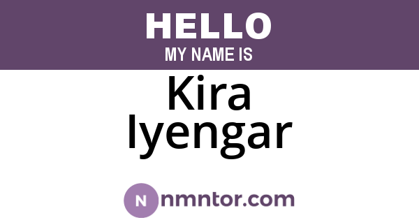 Kira Iyengar