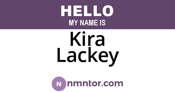 Kira Lackey