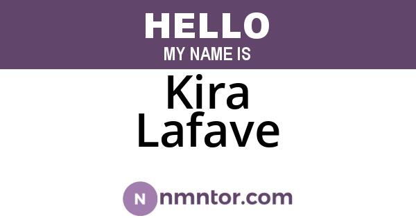 Kira Lafave