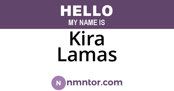 Kira Lamas