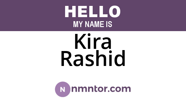 Kira Rashid