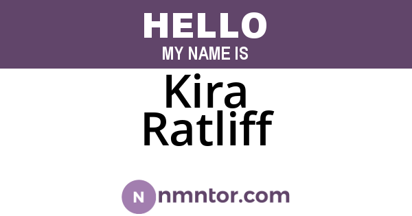 Kira Ratliff
