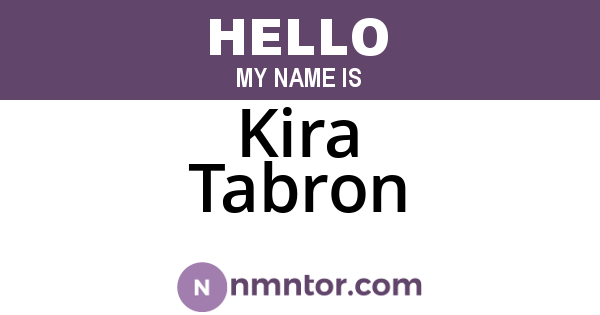 Kira Tabron