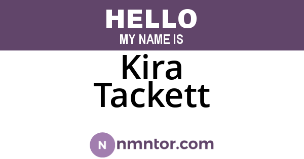 Kira Tackett