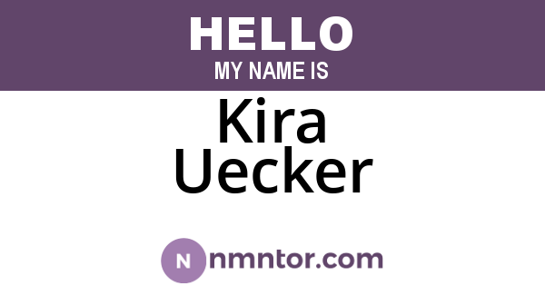 Kira Uecker