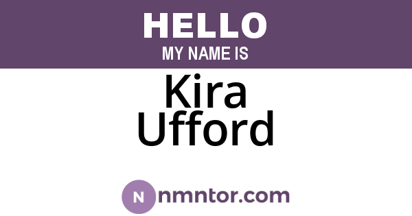 Kira Ufford