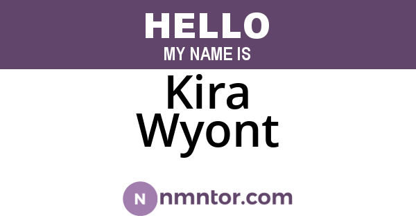 Kira Wyont