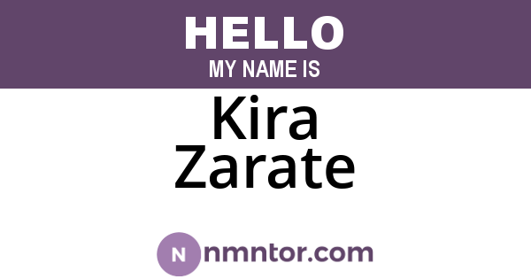 Kira Zarate
