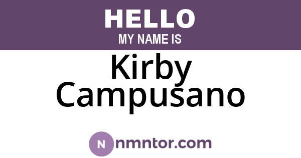 Kirby Campusano
