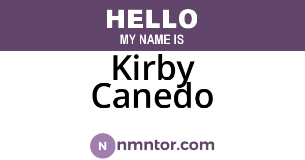 Kirby Canedo