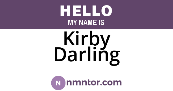 Kirby Darling