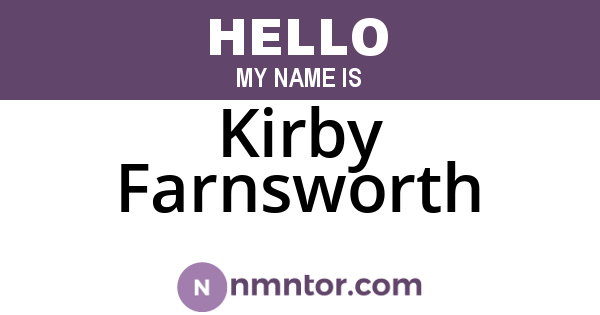 Kirby Farnsworth