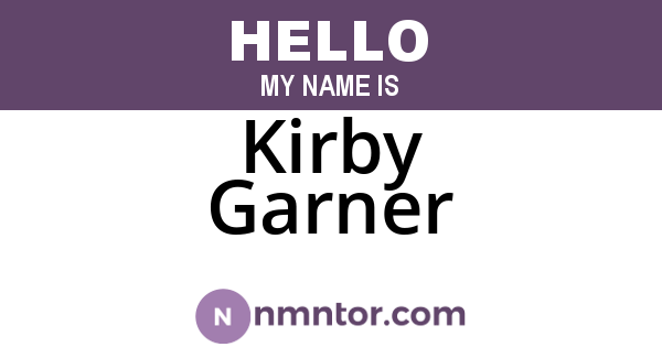 Kirby Garner