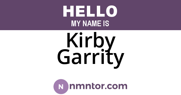 Kirby Garrity