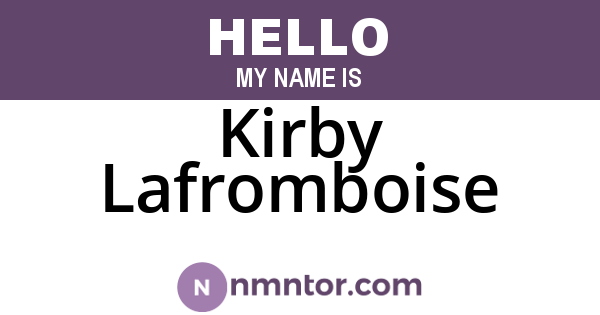 Kirby Lafromboise