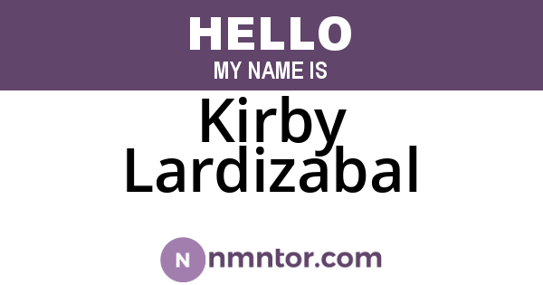 Kirby Lardizabal