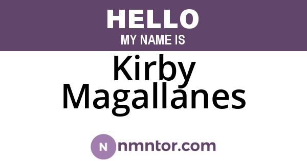 Kirby Magallanes