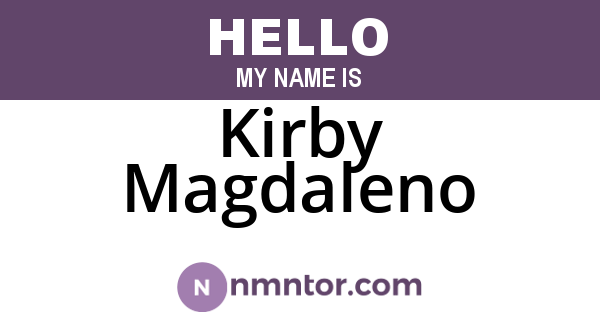 Kirby Magdaleno