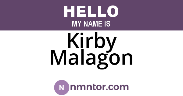 Kirby Malagon