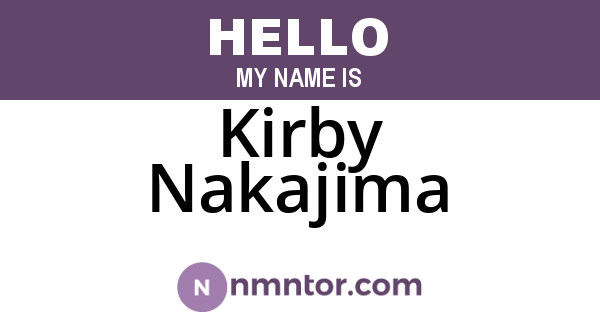 Kirby Nakajima
