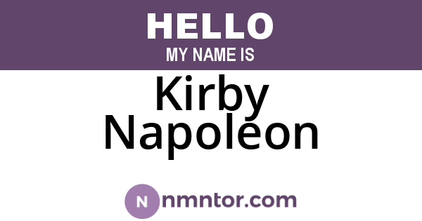 Kirby Napoleon