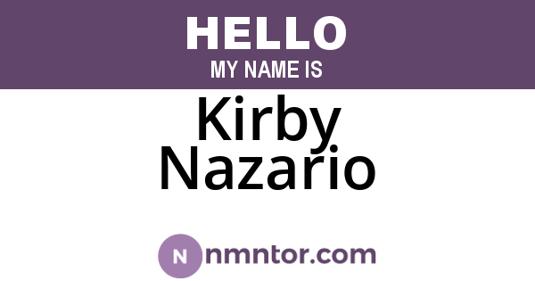 Kirby Nazario