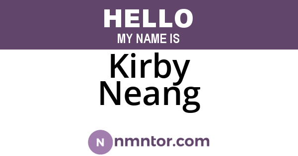 Kirby Neang