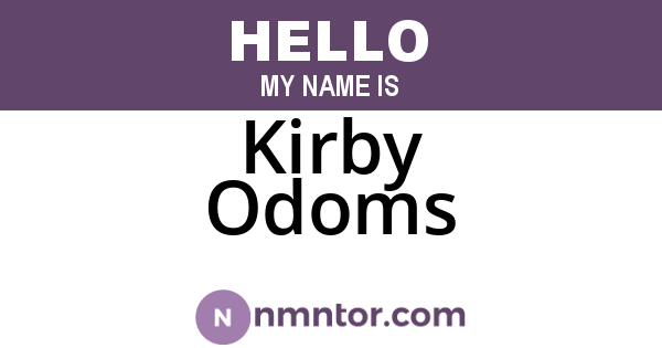 Kirby Odoms