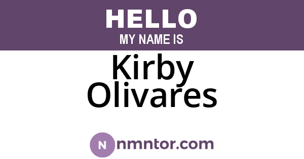 Kirby Olivares