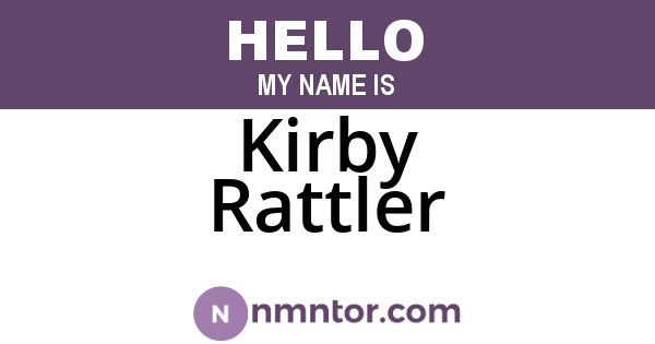 Kirby Rattler