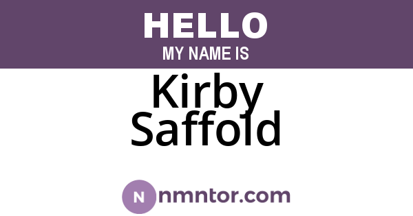 Kirby Saffold