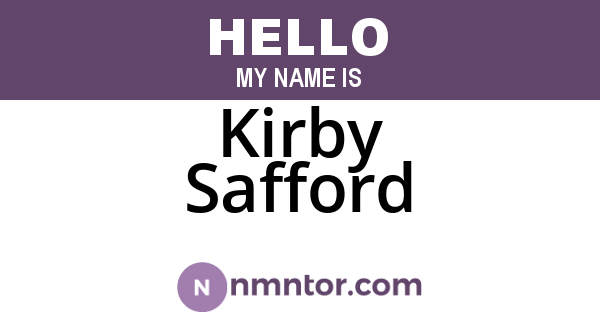 Kirby Safford